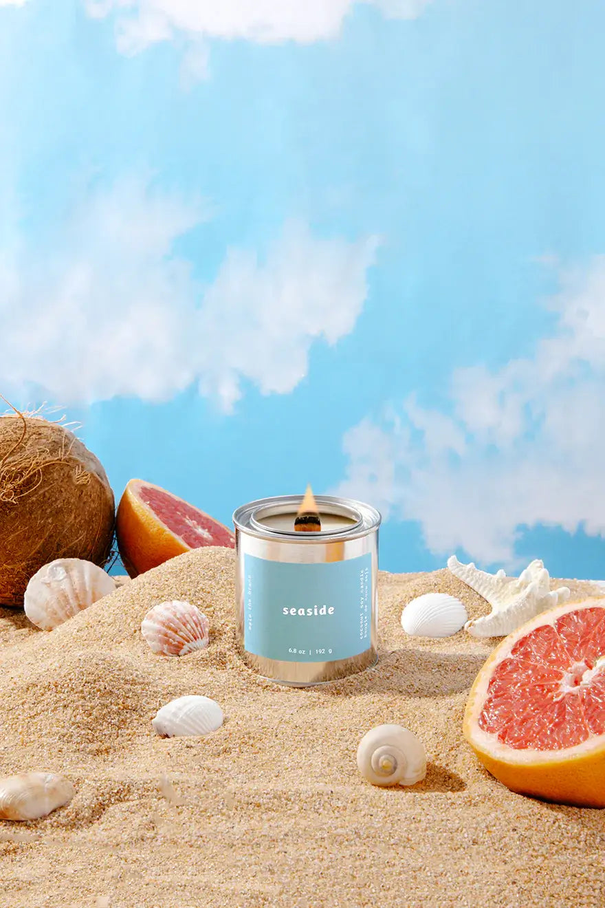 Seaside | Coconut-Soy Wax Candle : Cotton Wick
